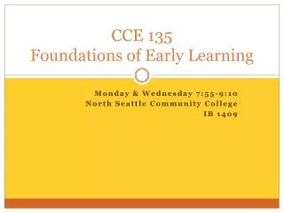 cce 135 foundations of early learning
