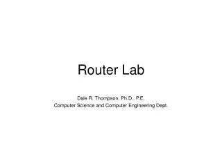Router Lab