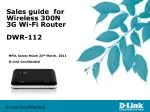 Sales guide for Wireless 300N 3G Wi-Fi Router DWR-112 - slide 1