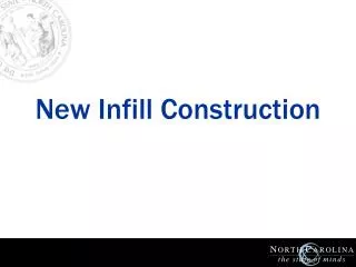 New Infill Construction