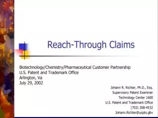 “REACH-THROUGH CLAIMS”