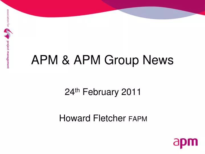 PPT APM APM Group News PowerPoint Presentation free