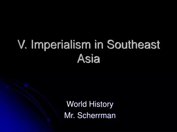 v imperialism in southeast asia