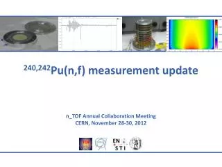 240,242 Pu( n,f ) measurement update
