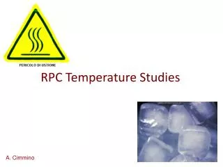 RPC Temperature Studies