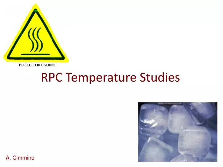 rpc temperature studies
