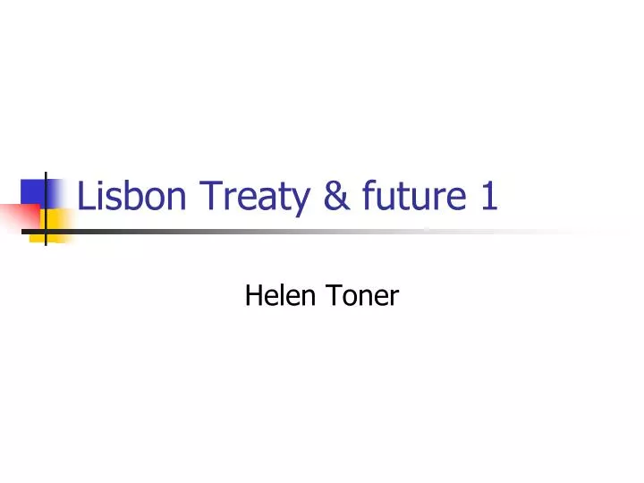 lisbon treaty future 1