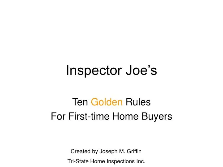 inspector joe s