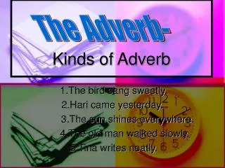 Kinds of Adverb