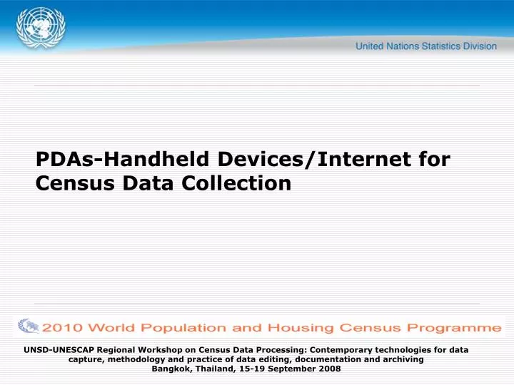 pdas handheld devices internet for census data collection