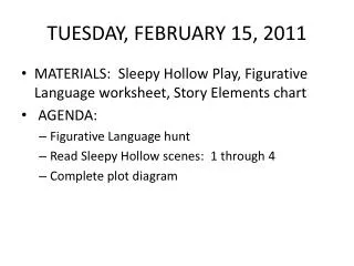 TUESDAY, FEBRUARY 15, 2011