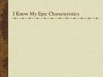 The Odyssey: Epic Characteristics and Divine Inspirations - slide 1