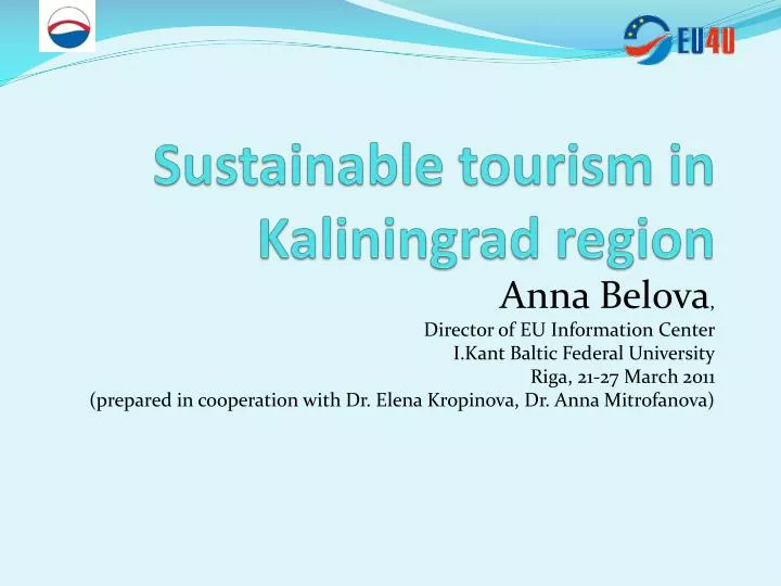 sustainable tourism in kaliningrad region