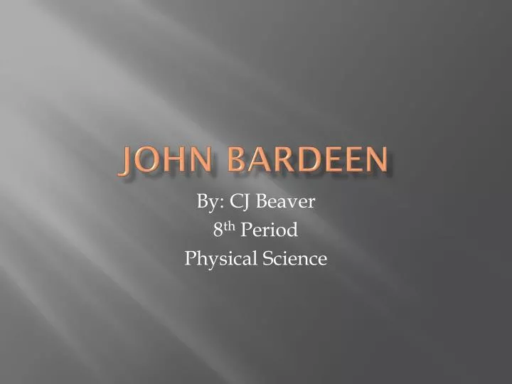 john bardeen