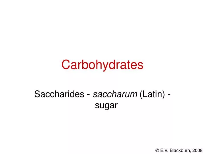 carbohydrates