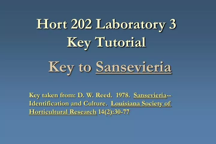 hort 202 laboratory 3 key tutorial