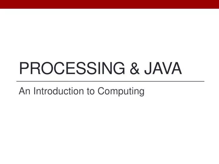 processing java