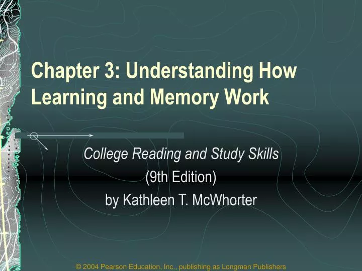 chapter 3 understanding how learning and memory work
