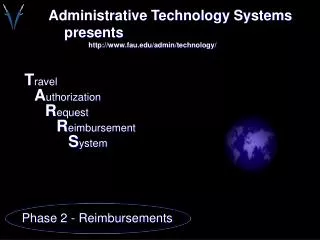 Administrative Technology Systems presents fau/admin/technology/