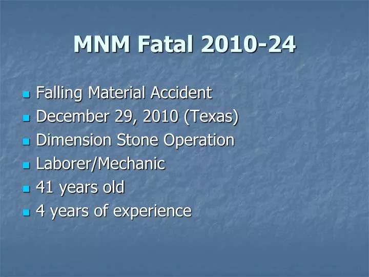 mnm fatal 2010 24