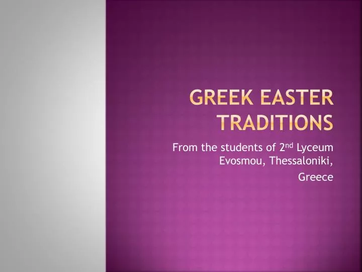 greek easter traditions