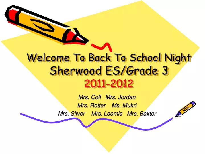 welcome to back to school night sherwood es grade 3 2011 2012