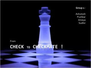 Check to Checkmate !