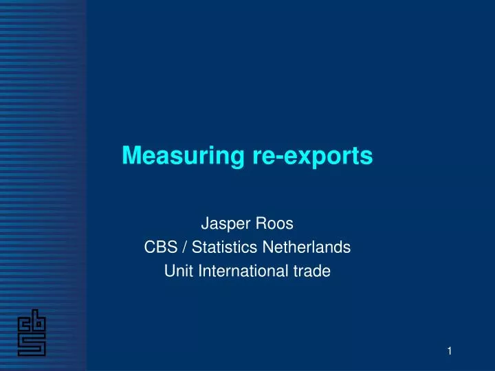 measuring re exports
