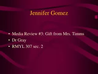 Jennifer Gomez