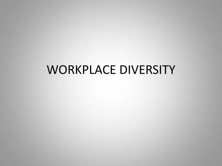 workplace diversity