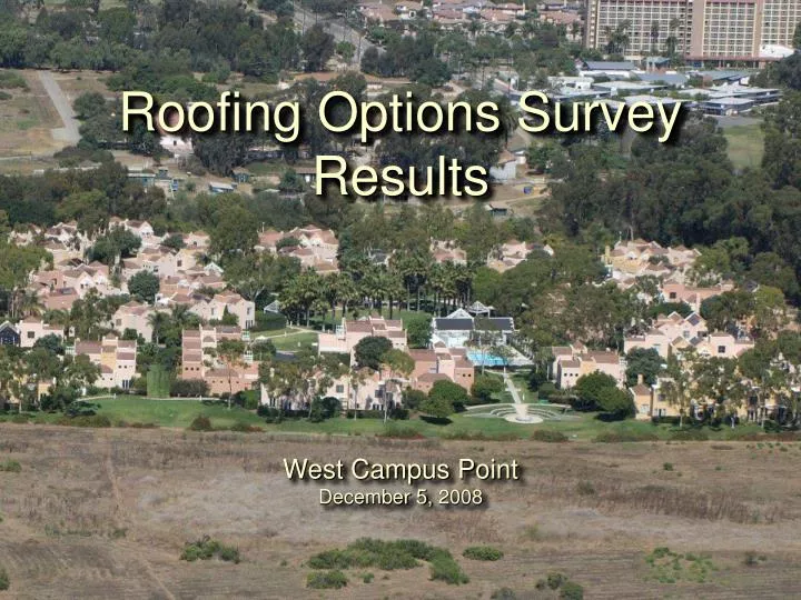 roofing options survey results