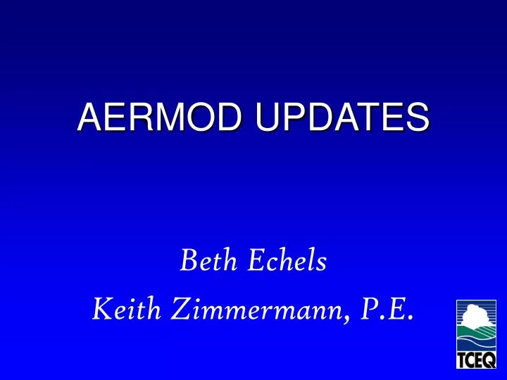 aermod updates