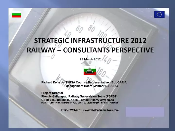 strategic infrastructure 2012 railway consultants perspective