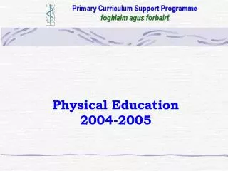 Physical Education 2004-2005