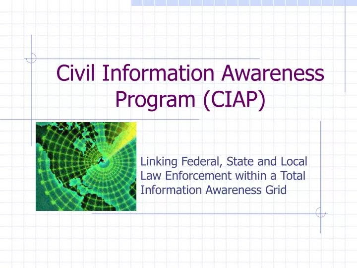 civil information awareness program ciap