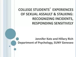 Campus sexual assault