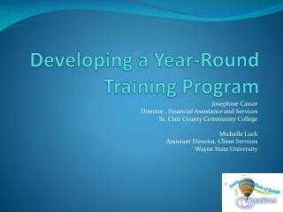 Developing a Year-Round Training Program