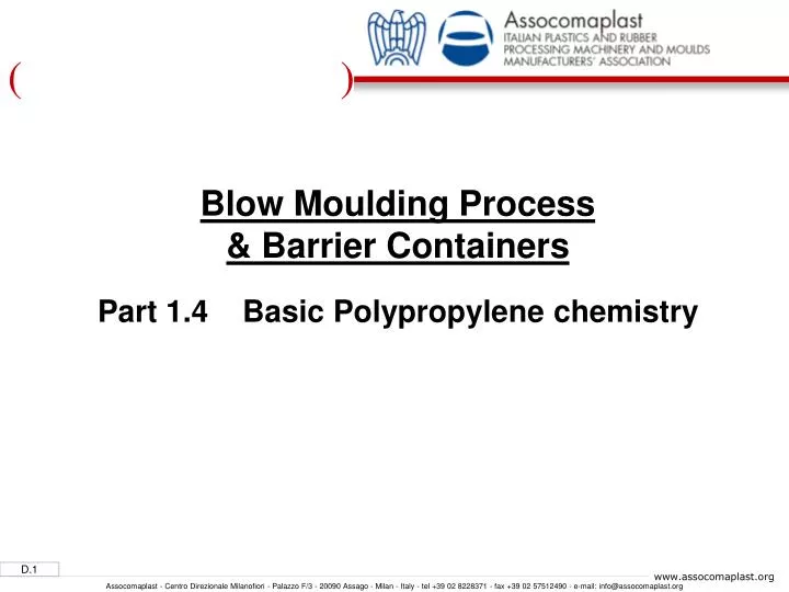 blow moulding process barrier containers part 1 4 basic polypropylene chemistry