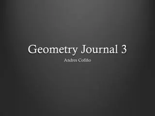 geometry journal 3
