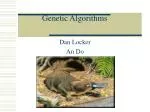Genetic Algorithms - slide 1