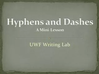 UWF Writing Lab