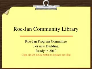Roe-Jan Community Library