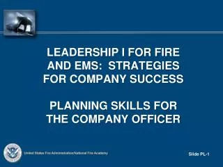 Leadership I for fire and ems : strategies for company success