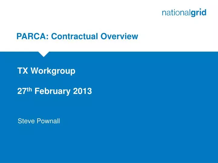 parca contractual overview