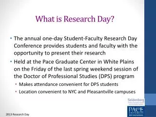 What is Research Day?