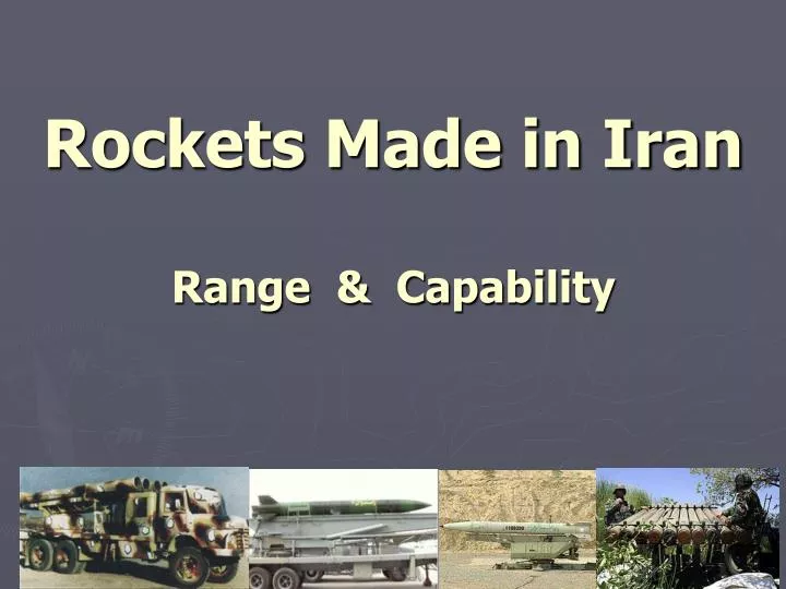 rockets made in iran range capability