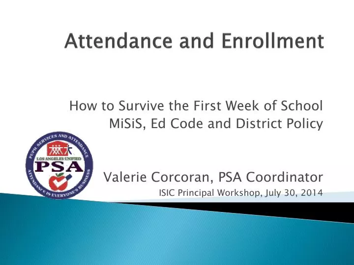 attendance and enrollment