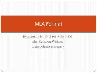 mla format