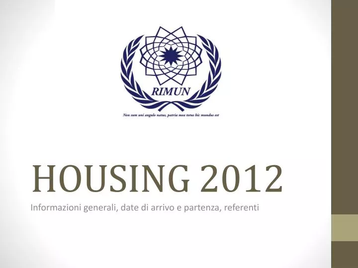 housing 2012