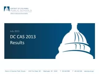 DC CAS 2013 Results